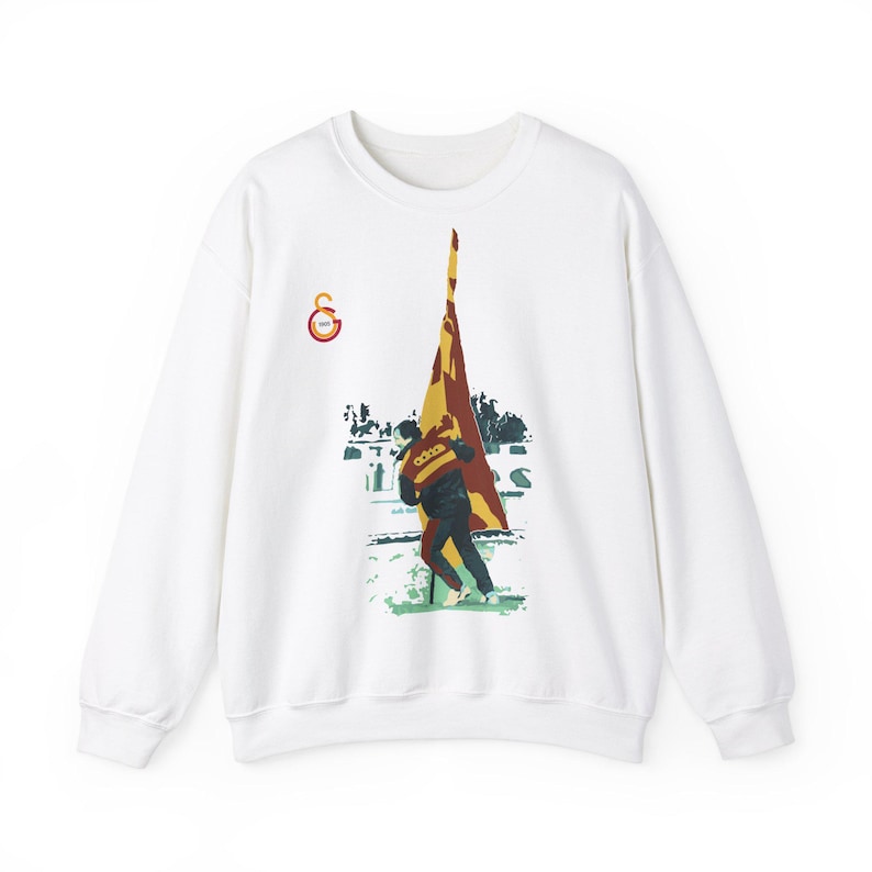 Galatasaray, Graeme Souness Printed Sweatshirt, Gift for him, Legendary Fan Gear Unisex Sweatshirt, Gift for Galatasaray fans, Gift for her White