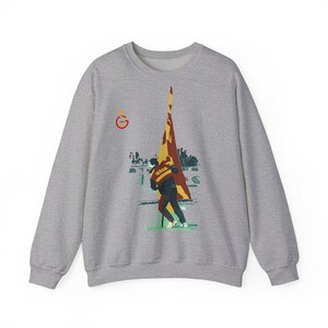 Galatasaray, Graeme Souness Printed Sweatshirt, Gift for him, Legendary Fan Gear Unisex Sweatshirt, Gift for Galatasaray fans, Gift for her Sport Grey
