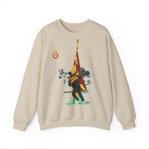 Galatasaray, Graeme Souness Printed Sweatshirt, Gift for him, Legendary Fan Gear Unisex Sweatshirt, Gift for Galatasaray fans, Gift for her Sand