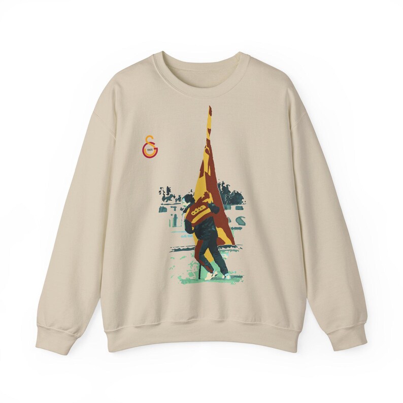 Galatasaray, Graeme Souness Printed Sweatshirt, Gift for him, Legendary Fan Gear Unisex Sweatshirt, Gift for Galatasaray fans, Gift for her Sand