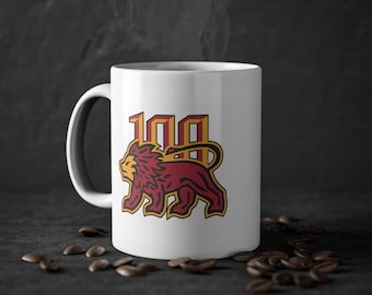 Galatasaray 100th Anniversary & Classic Logo Mug, Retro Galatasaray Coffee Mug, Gift for Birthday, Gift for Galatasaray Fans, Father