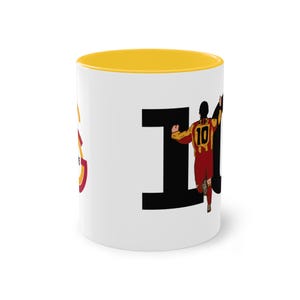 Galatasaray Coffee Mug, Hagi Coffee Mug, Gheorghe Hagi Coffee Cup, Two-Tone Coffee Mug, Gift For Gala Fans, Husband, Wife, Child, Birthday image 9