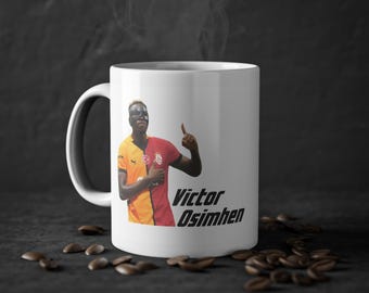 Galatasaray, Victor Osimhen coffee mug, cup for a gift, for boyfriend for Galatasaray Fan coffee mug, for him, tea mug, Standard Mug, 11oz