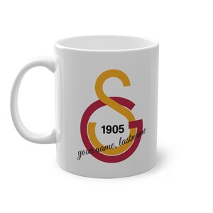 Personlig Galatasaray-kaffemugg, Anpassad mugg, Gåva till pojkvän, Individuell Galatasaray-kaffekopp, Gåva till honom, Standardmugg, 30 cl bild 3