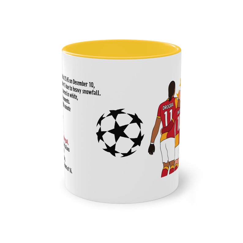 Galatasaray, Didier Drogba, Wesley Sneijder Coffee Cup, Galatasaray 5 star logo coffee mug, Gala Coffee Mug, Gift for Fans, Husband, Wife Bild 8