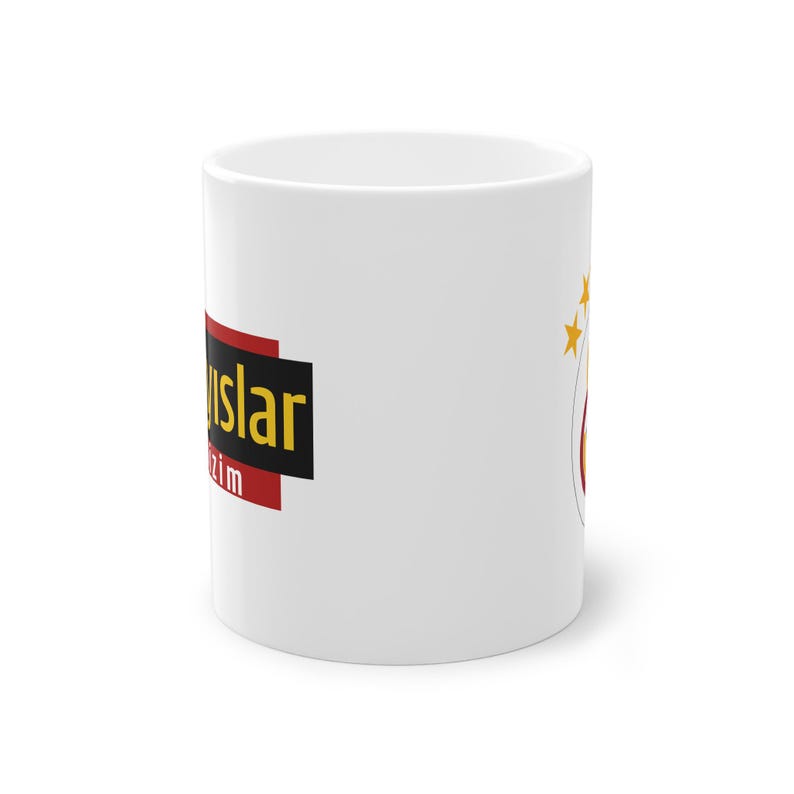 Galatasaray 5-sterren logo mok | Mayislar Bizim | Witte keramische koffiekop | Voetbalcadeau voor hem, haar fan, echtgenoot en vriend | Galatasaray-fans afbeelding 7