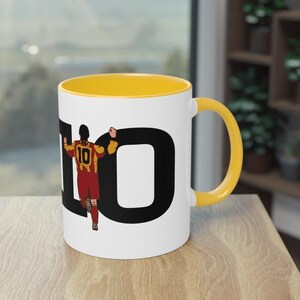 Galatasaray Coffee Mug, Hagi Coffee Mug, Gheorghe Hagi Coffee Cup, Two-Tone Coffee Mug, Gift For Gala Fans, Husband, Wife, Child, Birthday image 7