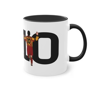 Galatasaray Coffee Mug, Hagi Coffee Mug, Gheorghe Hagi Coffee Cup, Two-Tone Coffee Mug, Gift For Gala Fans, Husband, Wife, Child, Birthday Black