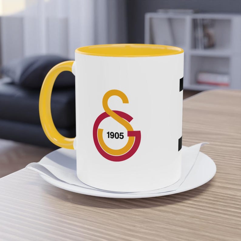 Galatasaray Coffee Mug, Hagi Coffee Mug, Gheorghe Hagi Coffee Cup, Two-Tone Coffee Mug, Gift For Gala Fans, Husband, Wife, Child, Birthday image 8