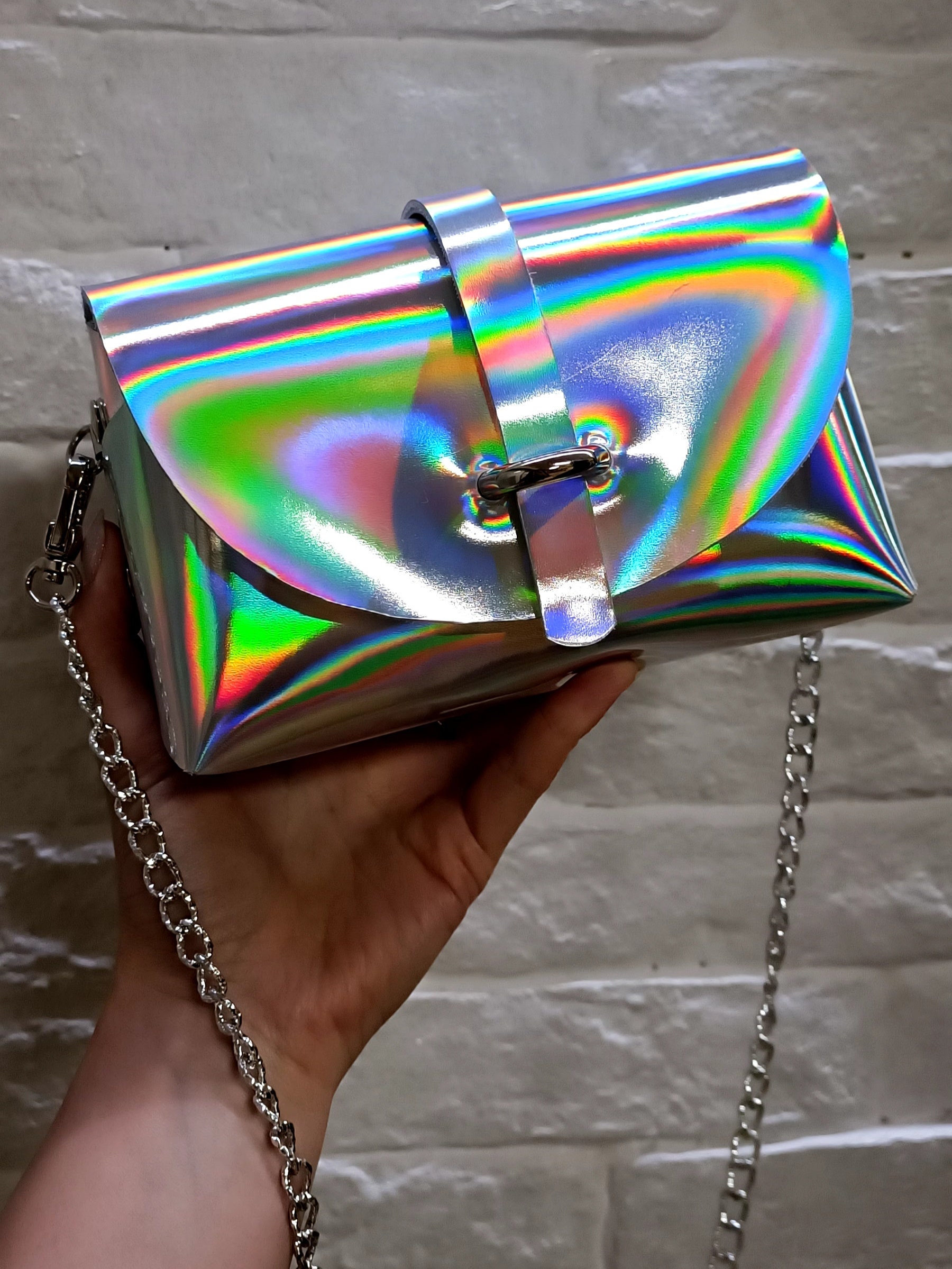 Premium Quality Multipurpose Holographic Sling Bags