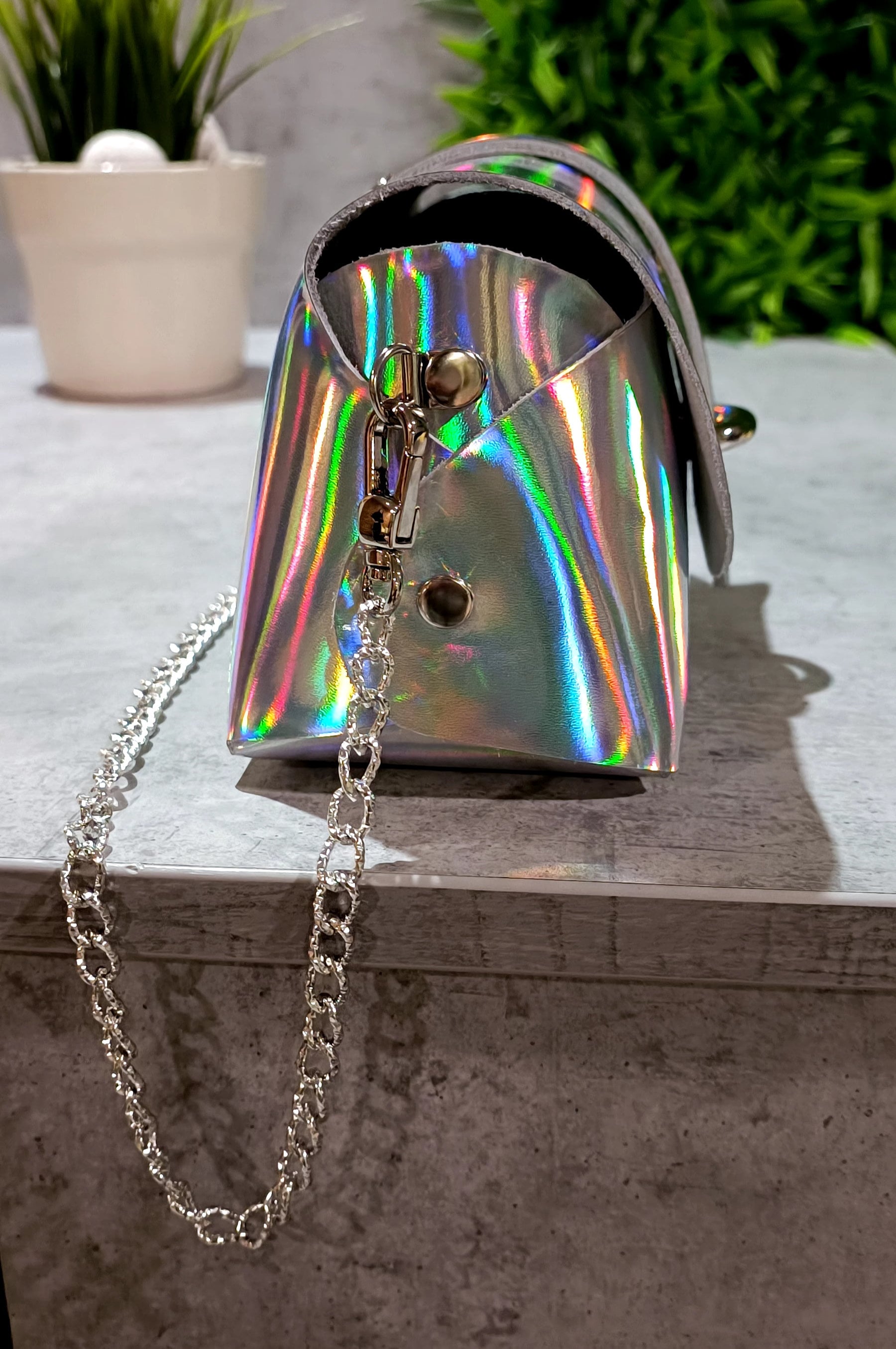 Holographic mini bag hotsell