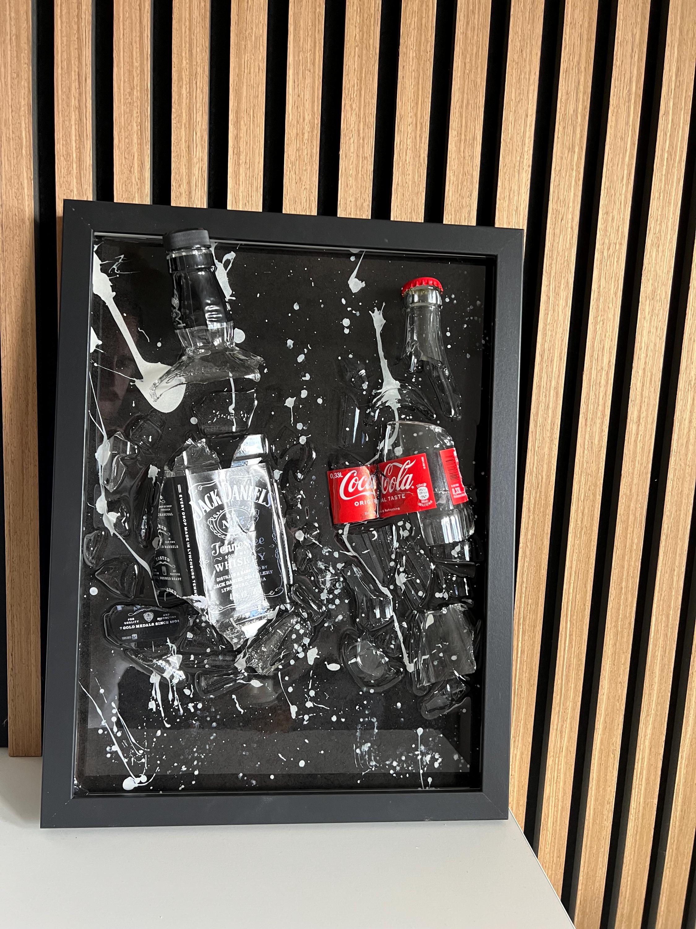 Jack Daniel's Cola Epoxy Frame | Art Resin | Epoxy Gifts | Epoxy