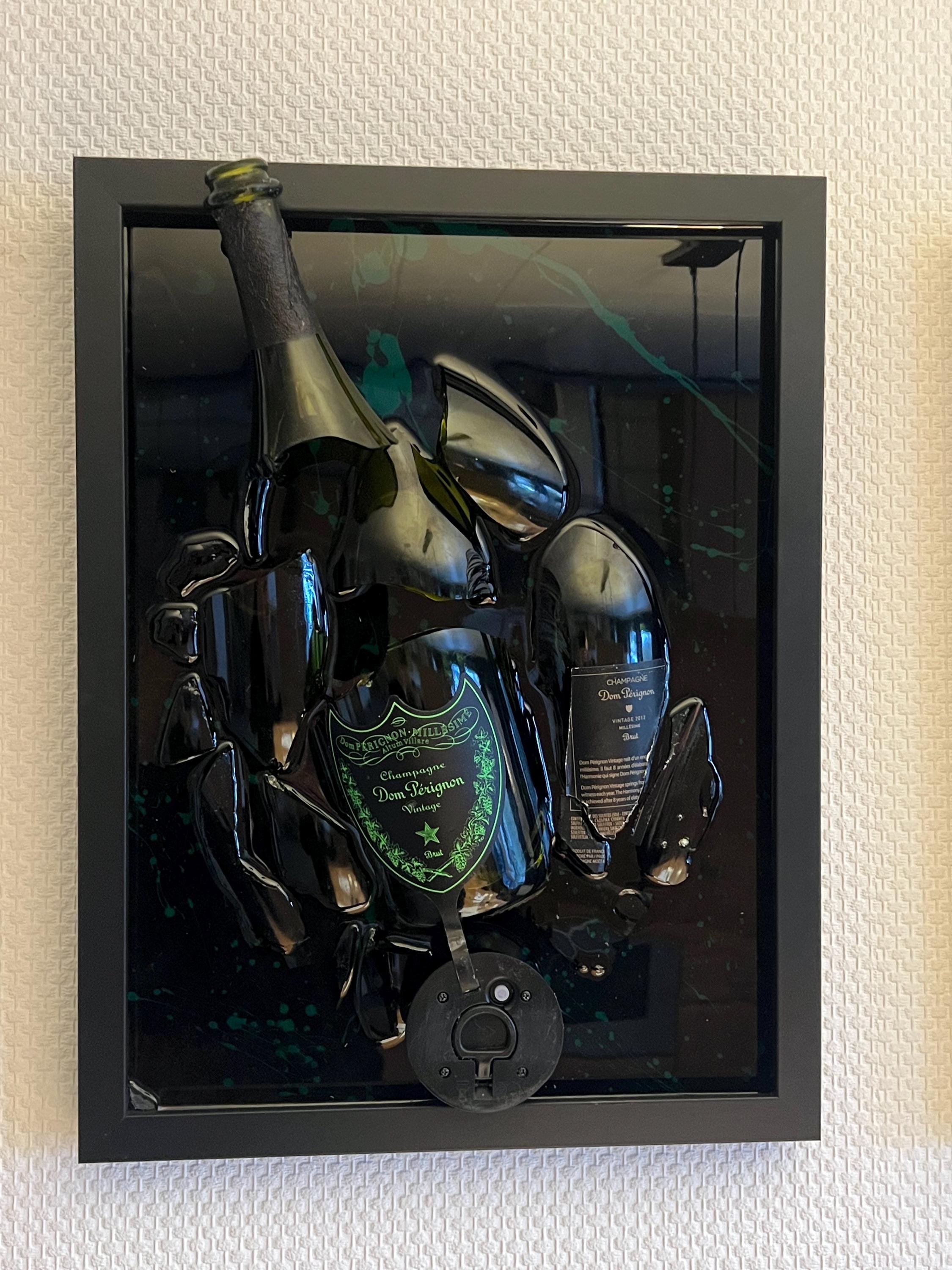 Dom Perignon Luminous Epoxy Frame | Art Resin | Epoxy Gifts