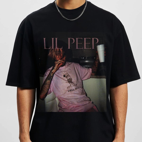 Chemise Lil Peep, Tshirt hip hop, Chemise de rappeurs, Chemise Cry Baby, Produits dérivés Lil Peep