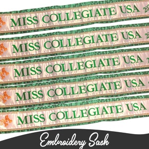 Customize Sash Bridal Lace Sash Embroidery Lace Sash Custom Border Sash Personalized Gifts Custom Lace Sash Bridesmaid Sash Pageant Sash