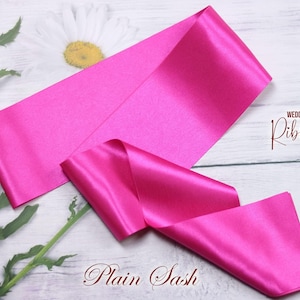 Blank Sash, 10, 25, 50 & 100 Packs of Plain sash Ribbon Sashes Plain Blank Sashes -  Decorate Sash Satin Sash wedding gifts