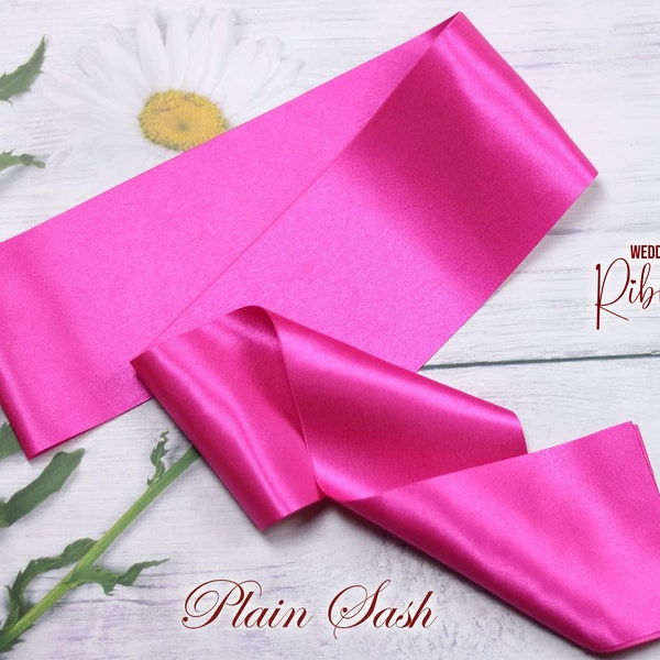 Blank Sash, 10, 25, 50 & 100 Packs of Plain sash Ribbon Sashes Plain Blank Sashes -  Decorate Sash Satin Sash wedding gifts