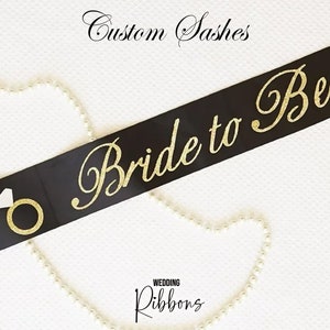 Bride to Be Sash | Custom Bridal Sash | Bachelorette Party Favors | Personalized Sash | Bachelorette Party Sash | Custom Sash | Party Favors