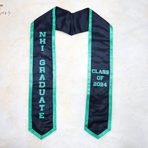 Customize Graduation Sash College Border Lace Sash Custom Graduation Sash Personalized Sash Custom Text Sash Custom Sash Graduation Stoles