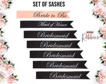 Set of 10 Sashes Custom Bachelorette Party Sash. Bride Sash. Bachelorette Sash. Bachelorette Party Accessory Bridal Party Sash