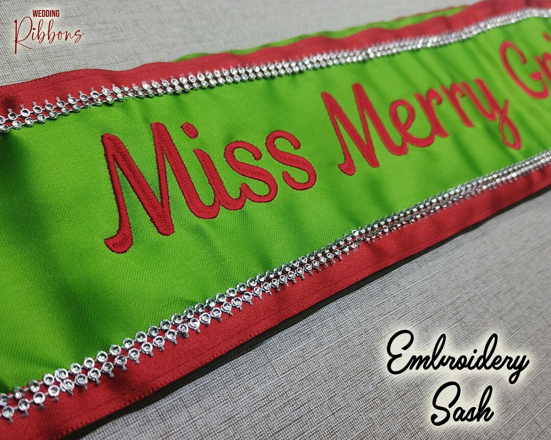 Embroidery Lace Sash Custom Lace Sash Lace Sash Customize Sash