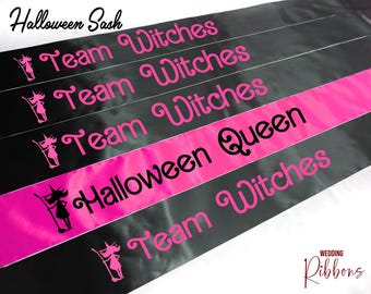 Brides Coven Sash - Gothic Bridal Party Sash - Bachelorette Sash - Bride Sash - Goth Bride Bachelorette - Halloween Party Sash - Custom Sash