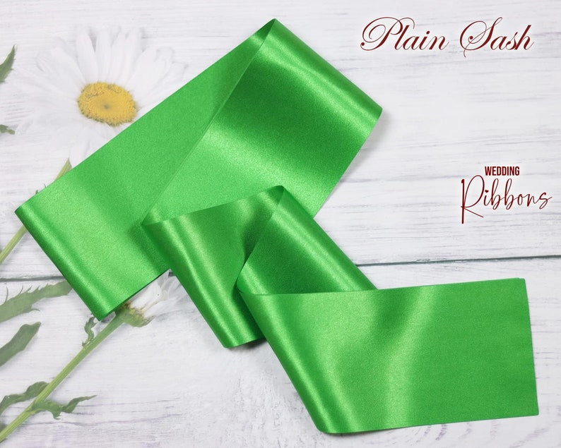 Blank Sash, 10, 25, 50 & 100 Packs of Plain Sash Ribbon Sashes Plain