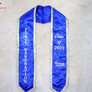 Customized Graduation Sash Personalized Graduation Stoles Custom Graduation Sash Custom Text Sash Custom Grad Sash Personalized Senior Sash