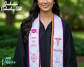 Personalized Graduation Stole, Custom Embroidered Sash for Nursing Graduates Custom Name & School Logo, College Graduation Stole Grad Gifts product logo