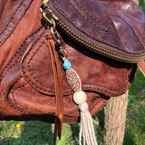 Purse Charm, Key Chain, Bag Charm, Turquoise Charm, Western Charm, Keychain, Purse Accessories, Backpack Charm, Mom Gift, Daughter Gift