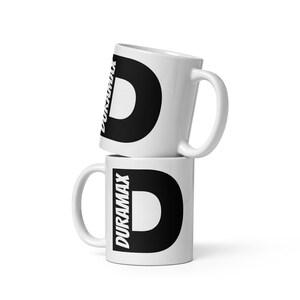 D-Duramax White glossy mug