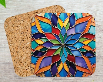 Coasters / Set of 4 Drink Coaster Set / Mediterranean / Persian / Turkish / Moroccan Coasters / Table Mats / Housewarming Gift / Eid Gifts