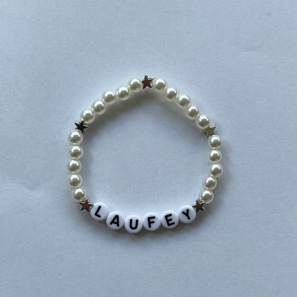 Laufey Concert Bracelet With Stars & Pearls