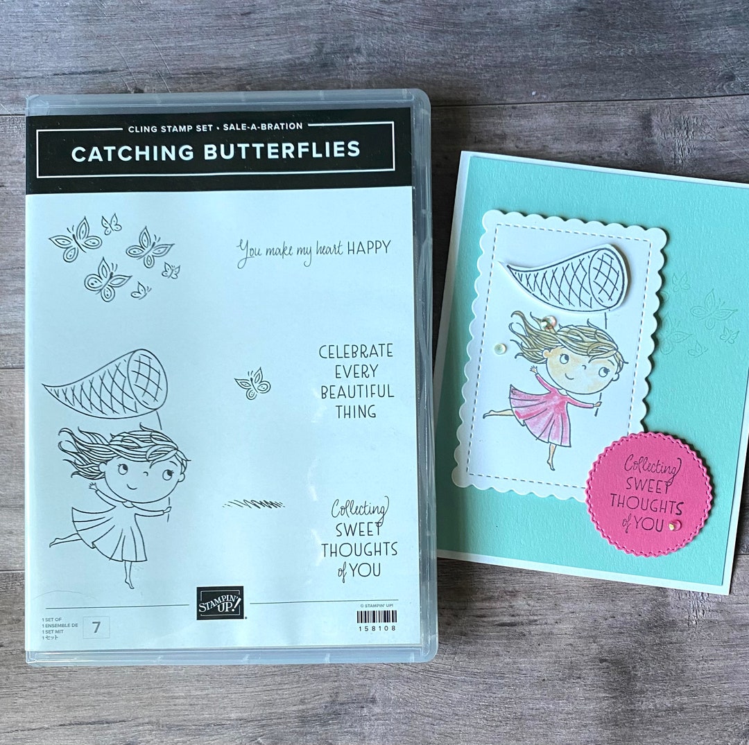 Stampin up Retired Catching Butterflies Stamp Set 158108 - Etsy