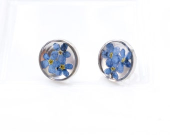 Orecchini in argento con fiori del Nontiscordardime