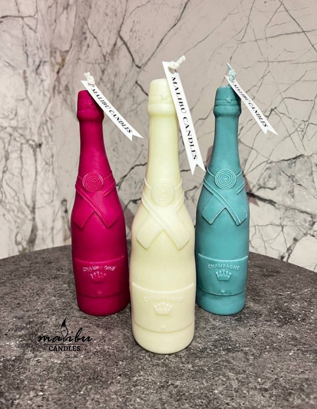 Handmade Champagne Bottle Candle With Fragrance Home Decor Etsy