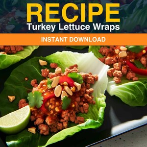Truthahnsalat Wraps Rezept - Einfach & Gesund Digitale Anleitung - Sofort Download