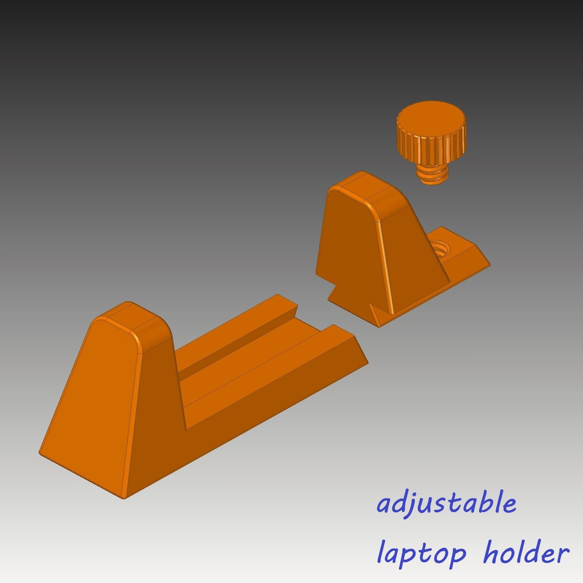 Adjustable Vertical Laptop and Notebooks Stand, Desk Space Saver, No ...