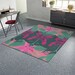 Carpet 'floral 'n' Leafes' Mint Pink Dobby Rug - Etsy