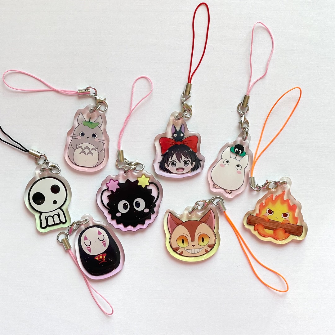 Cute Anime Phone Charms I 1.5 I Glitter I Epoxy Etsy