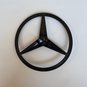 Mercedes ster voor kofferbak glanzend zwart
