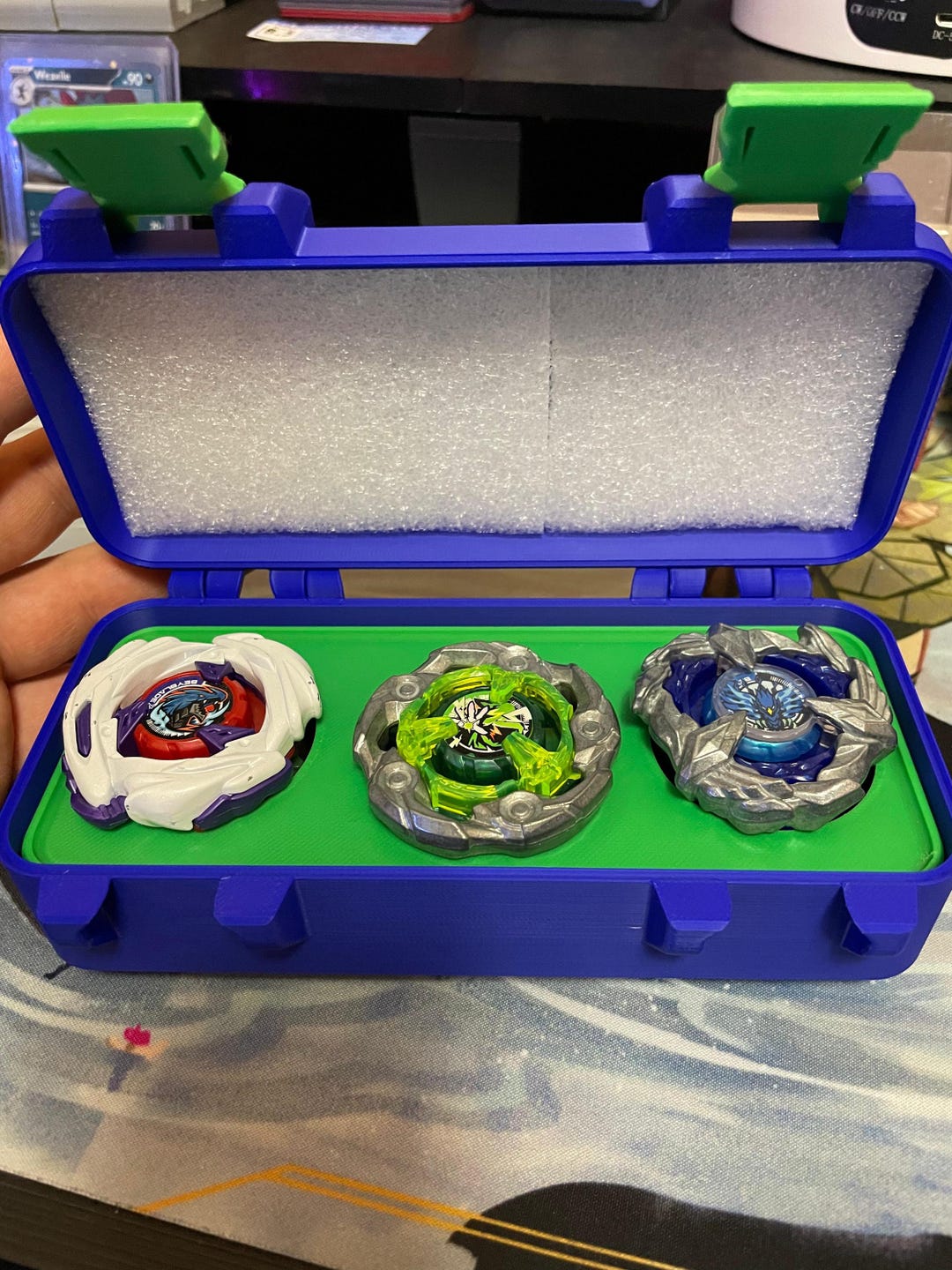 Beybladex Customizable Deck Case - 3-slot Tournament Deck Storage Box ...