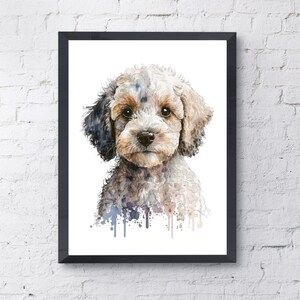 Cockapoo Aquarell, Cockapoo Poster Art, Hund Druck Hund Geschenk