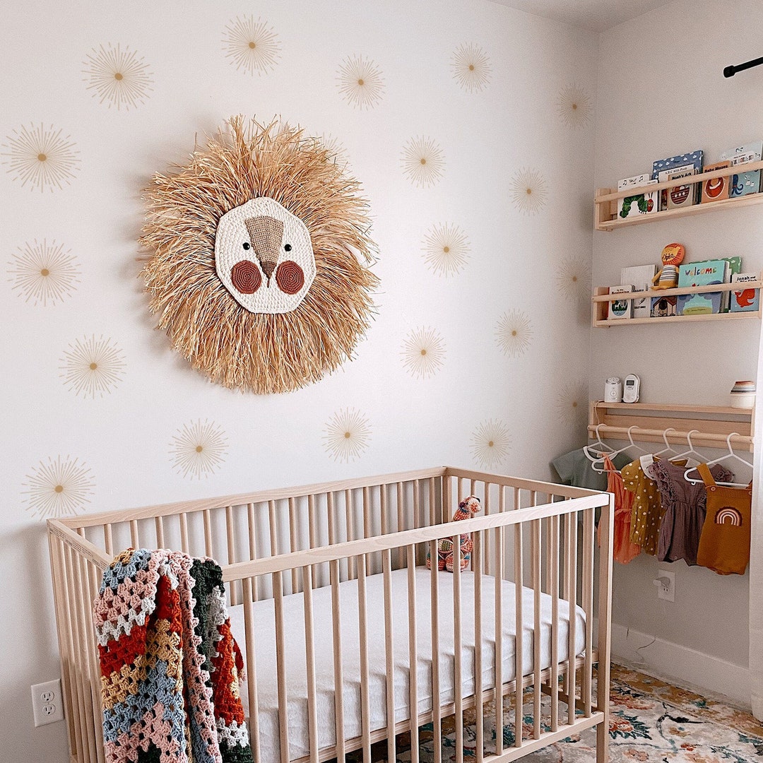 Boho Sun Wall Decals Baby's Room Wall Sticker Waterproof Nursery ...
