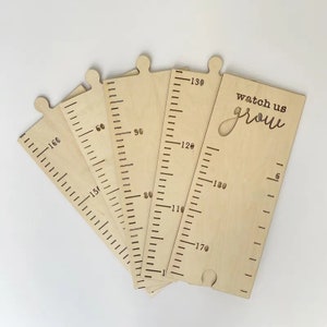 Wooden Height Chart Height Ruler Baby Shower Gift Children'S Growth Chart Family Height Chart Laser Cut File Rustic Ruler zdjęcie 7