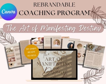 E-Book : Art of Manifesting Destiny Brandable Coaching Program,Workbook,Ebook | Content for Life Coaches, Visualize,Meditation Coach