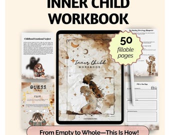 Inner Child Workbook for Healing Shadow Work Therapy Journal Digital Self-Development Childhood Trauma Activity Self-Help Emotional Triggers