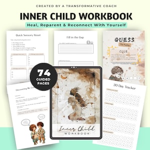 Inner Child Healing Workbook Shadow Work Therapy Journal Digital Self-Development Childhood Trauma Activity Self-Help Emotional Triggers