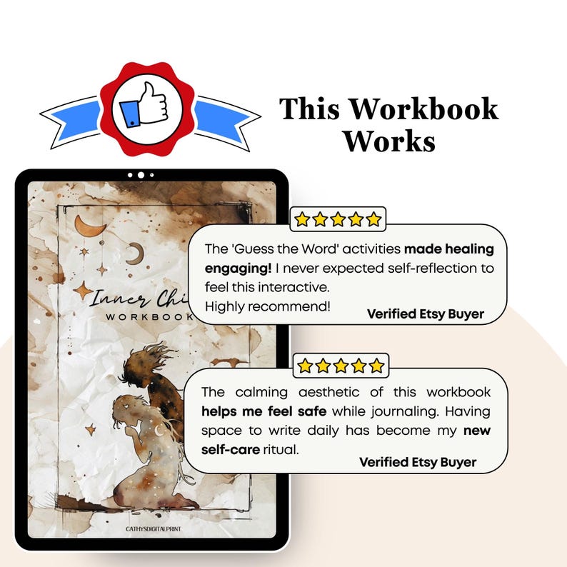 Inner Child Healing Workbook Shadow Work Therapy Journal Digital Self ...