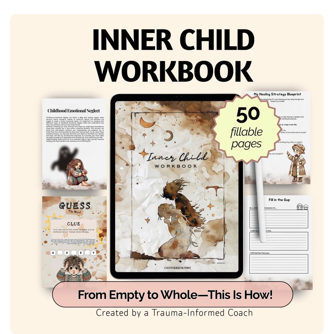 Inner Child Healing Workbook Shadow Work Therapy Journal Digital Self ...